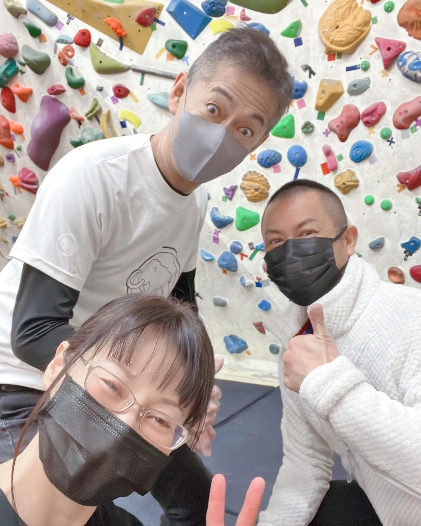 外岩帰りに長久手でボルダリング😄